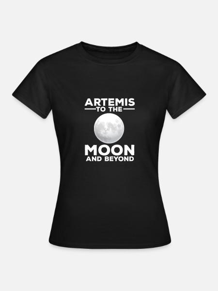 Artemis Funny Quote Rocket Start Mission zum Mond - Frauen T-Shirt - Schwarz