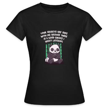 Geheimnisse sind in Sicherheit mit mir. Ich habe n - Frauen T-Shirt - Schwarz - Vorne - AI Model Female 172 dark (172cm)