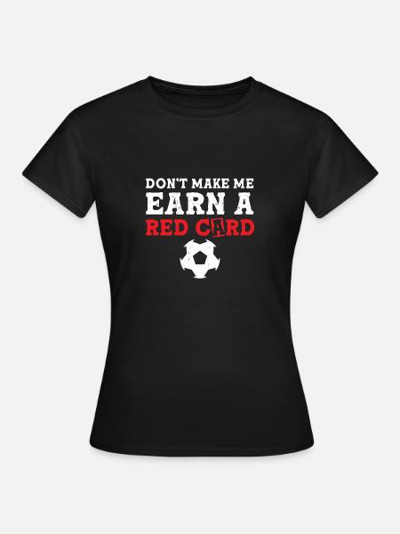 Fußballspieler - Frauen T-Shirt - Schwarz