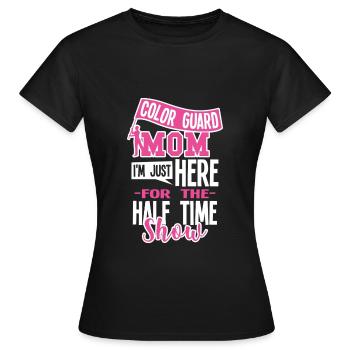 Spielmannszug-Mama Halbzeit-Show - Frauen T-Shirt - Schwarz - Vorne - AI Model Female 172 dark (172cm)