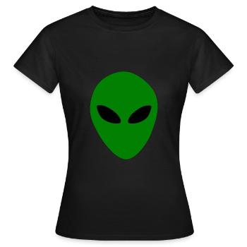 Aliens Alien Head - Women's T-Shirt - black - Front - AI Model Female 172 dark (172cm)