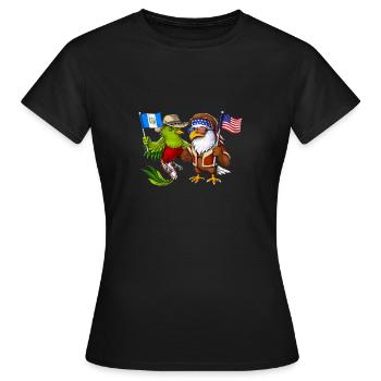 Guatemala American Heritage - Women's T-Shirt - black - Front - AI Model Female 172 dark (172cm)