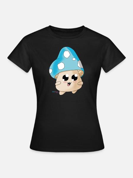 magischer pilz winter - Frauen T-Shirt - Schwarz