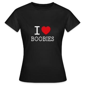 J’aime les fous - T-shirt Femme - noir - Devant - AI Model Female 172 dark (172cm)