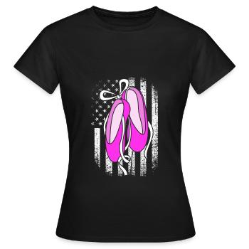 Ballet Ballet Dancer - Women's T-Shirt - black - Front - AI Model Female 172 dark (172cm)
