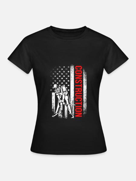 Bauarbeiter Baustelle - Frauen T-Shirt - Schwarz