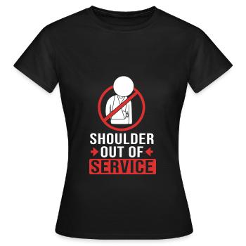 Broken Arm Bone Fracture - Women's T-Shirt - black - Front - AI Model Female 172 dark (172cm)