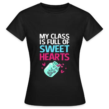 Enseignants de collège - T-shirt Femme - noir - Devant - AI Model Female 172 dark (172cm)