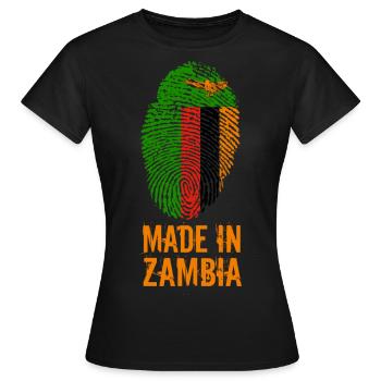 Made In Zambie / Zambie - T-shirt Femme - noir - Devant - AI Model Female 172 dark (172cm)