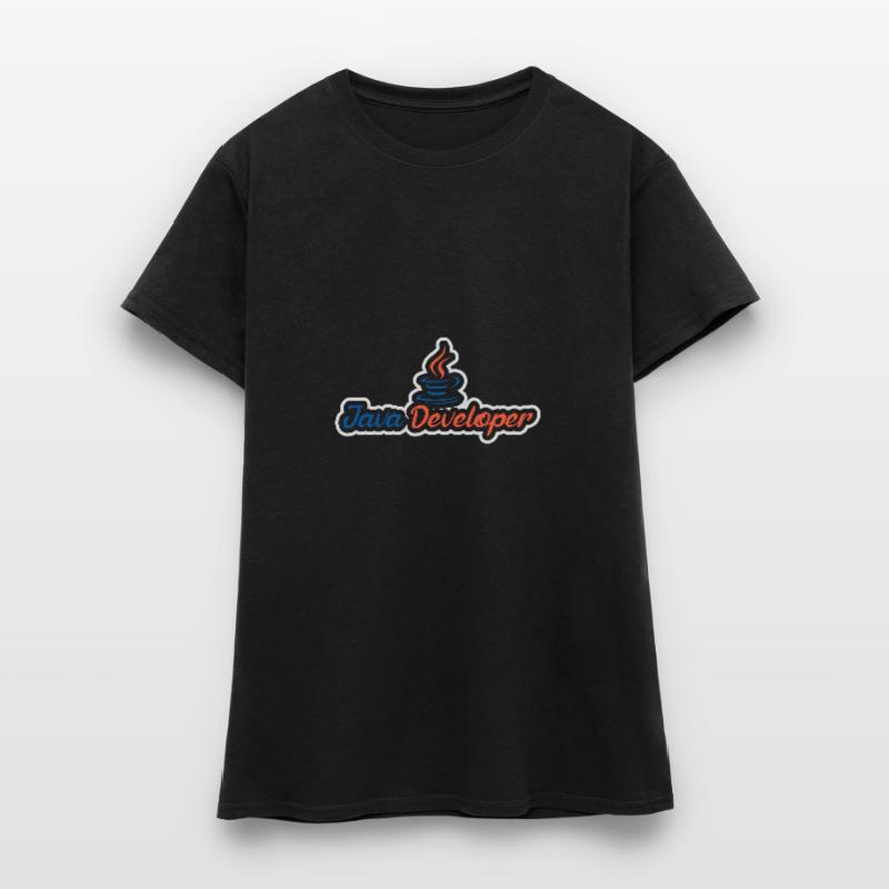Java Developer with Coffee Frauen T-Shirt