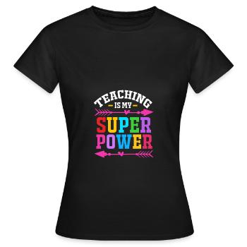 Enseignants de collège - T-shirt Femme - noir - Devant - AI Model Female 172 dark (172cm)