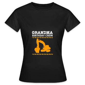 Baustelle Kindergeburtstag - Frauen T-Shirt - Schwarz - Vorne - AI Model Female 172 dark (172cm)
