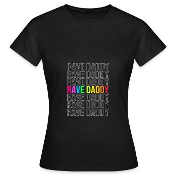 Rave Raver Techno music Techno bass Mixer - Women's T-Shirt - black - Front - AI Model Female 172 dark (172cm)