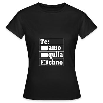 Rave Raver Techno music Techno bass Mixer - Women's T-Shirt - black - Front - AI Model Female 172 dark (172cm)