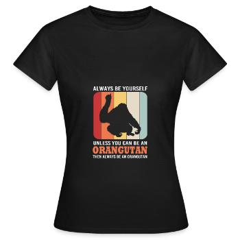 Orang-outan - T-shirt Femme - noir - Devant - AI Model Female 172 dark (172cm)