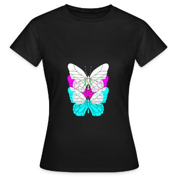 Rave Raver Techno music Techno bass Mixer - Women's T-Shirt - black - Front - AI Model Female 172 dark (172cm)