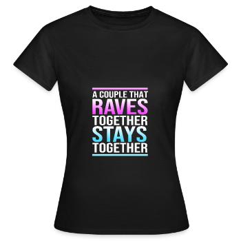 Rave Raver Musique techno Techno basse Table de mixage - T-shirt Femme - noir - Devant - AI Model Female 172 dark (172cm)
