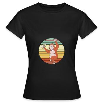 Orang-outan - T-shirt Femme - noir - Devant - AI Model Female 172 dark (172cm)