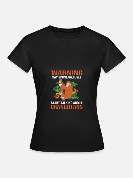 Orang Utan - Dame-T-shirt - sort