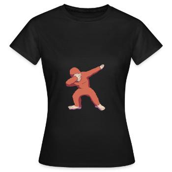 Orang Utan - Frauen T-Shirt - Schwarz - Vorne - AI Model Female 172 dark (172cm)