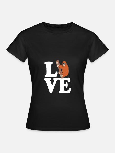 Orang Utan - Frauen T-Shirt - Schwarz