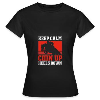 Show Jumping Show Jumping - Women's T-Shirt - black - Front - AI Model Female 172 dark (172cm)