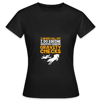 Show Jumping Show Jumping - Women's T-Shirt - black - Front - AI Model Female 172 dark (172cm)