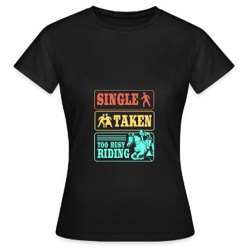 Show Jumping Show Jumping - Women's T-Shirt - black - Front - AI Model Female 172 dark (172cm)
