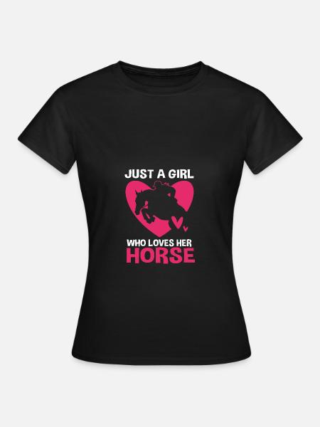 Springreiten Springpferd - Frauen T-Shirt - Schwarz
