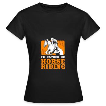 Show Jumping Show Jumping - Women's T-Shirt - black - Front - AI Model Female 172 dark (172cm)