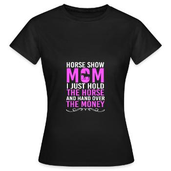 Show Jumping Show Jumping - Women's T-Shirt - black - Front - AI Model Female 172 dark (172cm)
