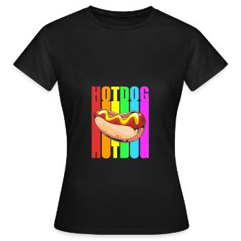 Hot Dog Snack - Women's T-Shirt - black - Front - AI Model Female 172 dark (172cm)