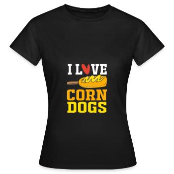 Hot Dog Snack - Women's T-Shirt - black - Front - AI Model Female 172 dark (172cm)