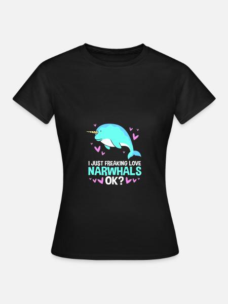 Narwal - Frauen T-Shirt - Schwarz