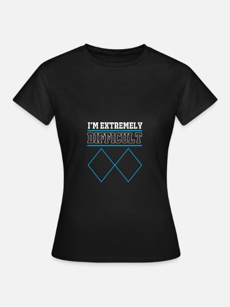 Ski Skiurlaub - Frauen T-Shirt - Schwarz
