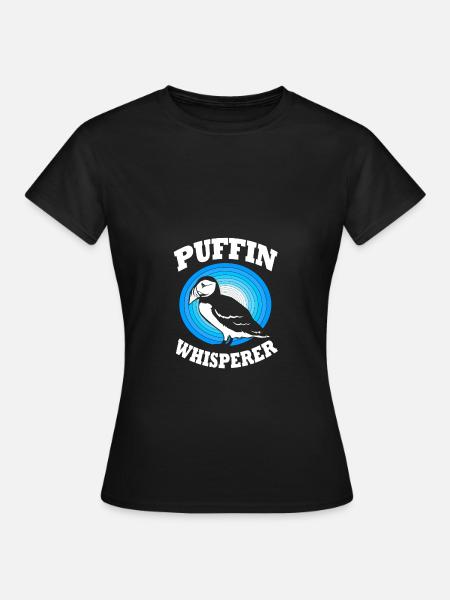 Papageientaucher Puffin - Frauen T-Shirt - Schwarz