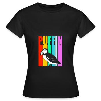 Papageientaucher Puffin - Frauen T-Shirt - Schwarz - Vorne - AI Model Female 172 dark (172cm)