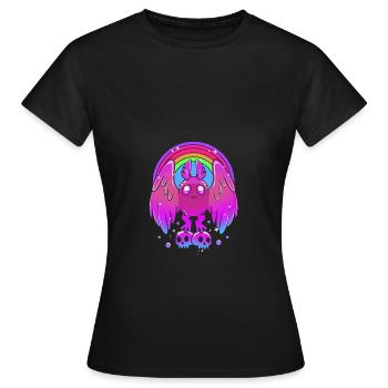 Papillon de nuit - T-shirt Femme - noir - Devant - AI Model Female 172 dark (172cm)
