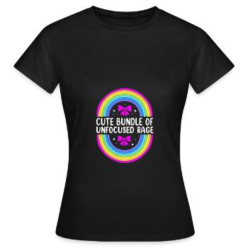 Pastel Gothic - Women's T-Shirt - black - Front - AI Model Female 172 dark (172cm)