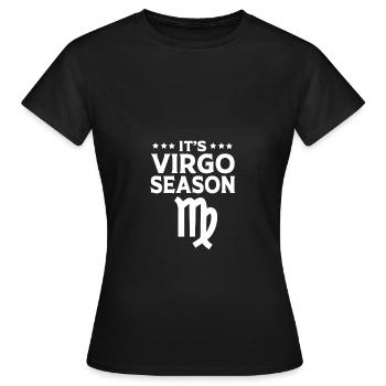 Sternzeichen Jungfrau - Frauen T-Shirt - Schwarz - Vorne - AI Model Female 172 dark (172cm)