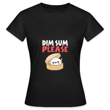 Dim sum - Women's T-Shirt - black - Front - AI Model Female 172 dark (172cm)