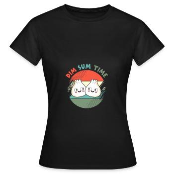 Dim sum - Women's T-Shirt - black - Front - AI Model Female 172 dark (172cm)