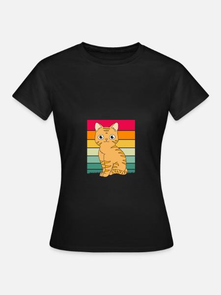 Tabby Katze - Frauen T-Shirt - Schwarz