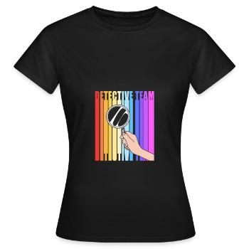 Detektiv - Frauen T-Shirt - Schwarz - Vorne - AI Model Female 172 dark (172cm)