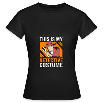 Detektiv - Frauen T-Shirt - Schwarz - Vorne - AI Model Female 172 dark (172cm)