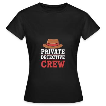 Detektiv - Frauen T-Shirt - Schwarz - Vorne - AI Model Female 172 dark (172cm)