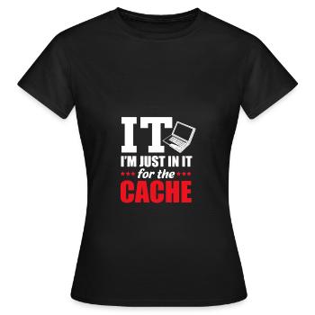 Assistance technique - T-shirt Femme - noir - Devant - AI Model Female 172 dark (172cm)