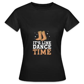 Danse en ligne - T-shirt Femme - noir - Devant - AI Model Female 172 dark (172cm)