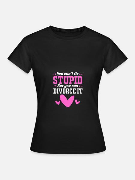 Scheidung - Frauen T-Shirt - Schwarz