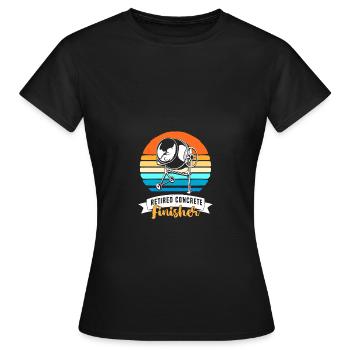 Beton Betonfertiger Betonmischer - Frauen T-Shirt - Schwarz - Vorne - AI Model Female 172 dark (172cm)